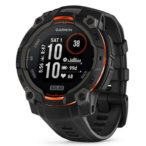 Garmin Smartwatch GARMIN Instinct 3 45mm SOLAR Black