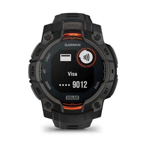 Garmin Smartwatch GARMIN Instinct 3 45mm SOLAR Black