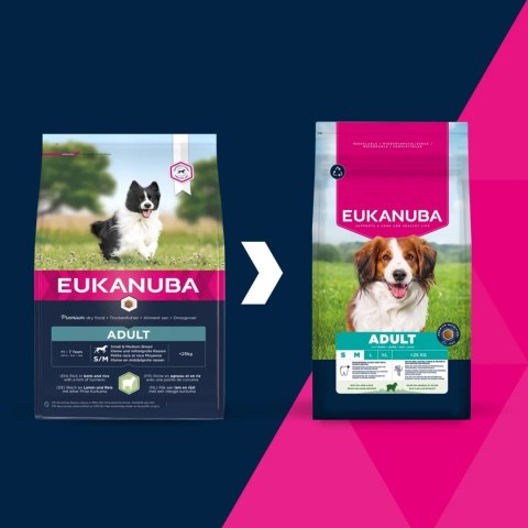 EUKANUBA EUKANUBA Small/Medium Breed Adult Lamb & Rice 12kg