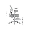 MARK ADLER Fotel obrotowy Junior 5.0 Grey