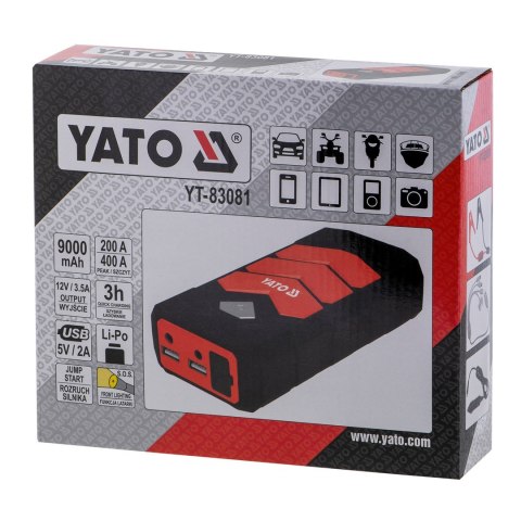 YATO Urządzenie rozruchowe 9000mAh YT-83081 YATO YATO Urządzenie rozruchowe 9000mAh YT-83081 YATO