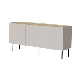Cama MEBLE Komoda FELLINI 150x40x70 kaszmir + blat dąb olejowany