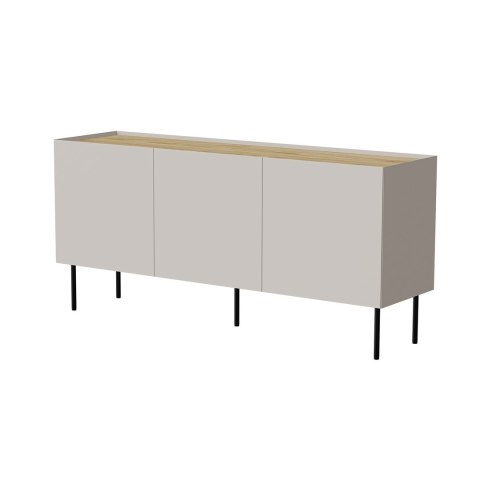 Cama MEBLE Komoda FELLINI 150x40x70 kaszmir + blat dąb olejowany Cama MEBLE Komoda FELLINI 150x40x70 kaszmir + blat dąb olejowany