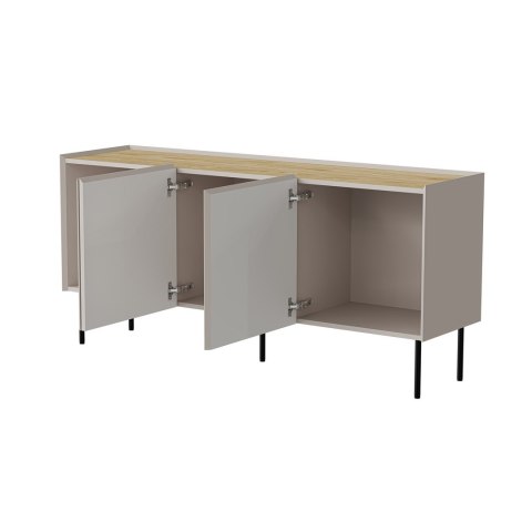 Cama MEBLE Komoda FELLINI 150x40x70 kaszmir + blat dąb olejowany Cama MEBLE Komoda FELLINI 150x40x70 kaszmir + blat dąb olejowany