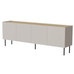 Cama MEBLE Komoda FELLINI 200x40x70 kaszmir + blat dąb olejowany