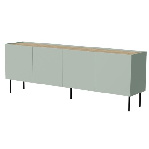 Cama MEBLE Komoda FELLINI 200x40x70 oliwka + blat dąb olejowany Cama MEBLE Komoda FELLINI 200x40x70 oliwka + blat dąb olejowany