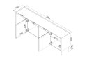 Cama MEBLE Komoda FELLINI 200x40x70 oliwka + blat dąb olejowany Cama MEBLE Komoda FELLINI 200x40x70 oliwka + blat dąb olejowany