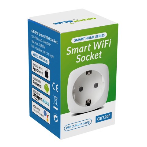 GreenBlue GREENBLUE ZDALNIE STEROWANE GNIAZDKO WIFI TYP F GB720F