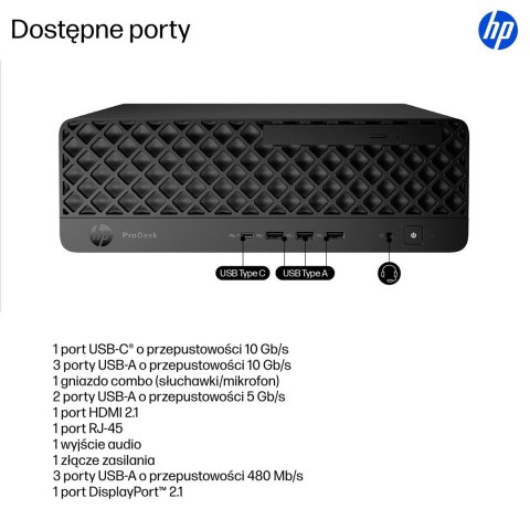 Hewlett-Packard HP ProDesk 4 SSF G1i Desktop AI PC Ultra 7 265 16GB DDR5 SSD1TB Arc W11Pro 3Y OnSite