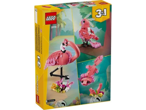 Lego LEGO CREATOR 31170 Dzikie zwierzęta: różowy flaming