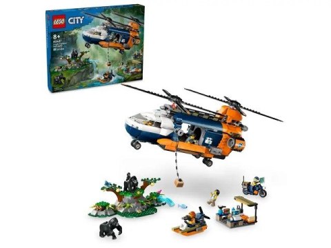 Lego LEGO City 60437 Helikopter badaczy dżungli w bazie Lego LEGO City 60437 Helikopter badaczy dżungli w bazie