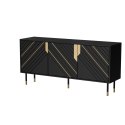 Cama MEBLE Komoda 3D MOUNTAIN 154x40x72 czarny + złoty Cama MEBLE Komoda 3D MOUNTAIN 154x40x72 czarny + złoty