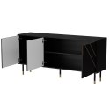 Cama MEBLE Komoda 3D MOUNTAIN 154x40x72 czarny + złoty Cama MEBLE Komoda 3D MOUNTAIN 154x40x72 czarny + złoty