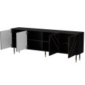 Cama MEBLE Komoda 4D MOUNTAIN 204x40x72 czarny + złoty Cama MEBLE Komoda 4D MOUNTAIN 204x40x72 czarny + złoty
