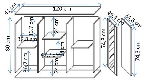 Cama MEBLE Komoda SOHO 120x41x80 kaszmir+ czarny Cama MEBLE Komoda SOHO 120x41x80 kaszmir+ czarny