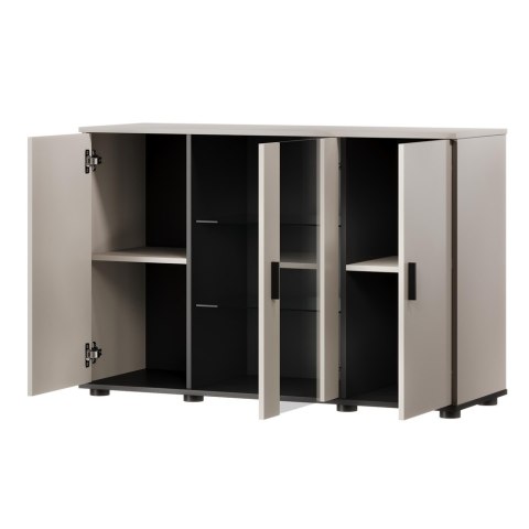 Cama MEBLE Komoda SOHO 120x41x80 kaszmir+ czarny Cama MEBLE Komoda SOHO 120x41x80 kaszmir+ czarny