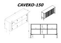 Cama MEBLE Komoda VERA 150x40x80 biały mat Cama MEBLE Komoda VERA 150x40x80 biały mat