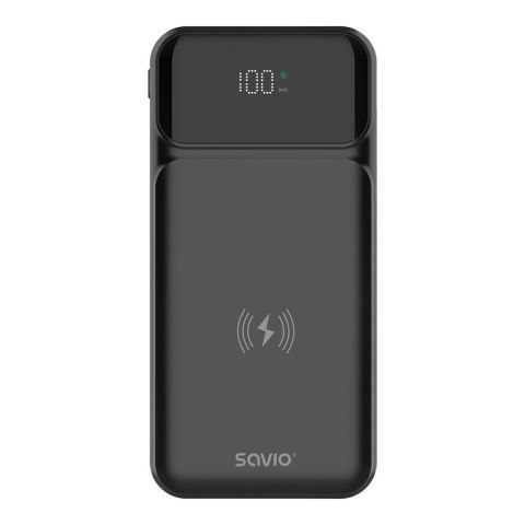 SAVIO SAVIO POWERBANK 10000 MAH CZARNY BA-09 SAVIO SAVIO POWERBANK 10000 MAH CZARNY BA-09