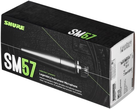 SHURE Shure SM57-LCE - Mikrofon dynamiczny, kardioidalny, instrumentalny, lektorski.