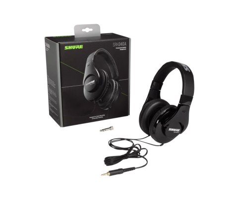 SHURE Shure SRH240A-BK-EFS - Słuchawki nauszne, do zastosowań monitorowych i ogólnych, home studio SHURE Shure SRH240A-BK-EFS - Słuchawki nauszne, do zastosowań monitorowych i ogólnych, home studio