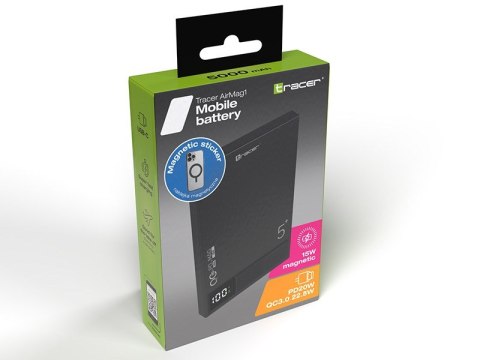 Tracer TRACER POWERBANK AIRMAG1 5000MAH PD20W+15W MAG