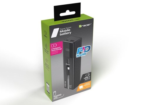 Tracer TRACER POWERBANK QUANT 10000MAH 100W PD+QC Tracer TRACER POWERBANK QUANT 10000MAH 100W PD+QC