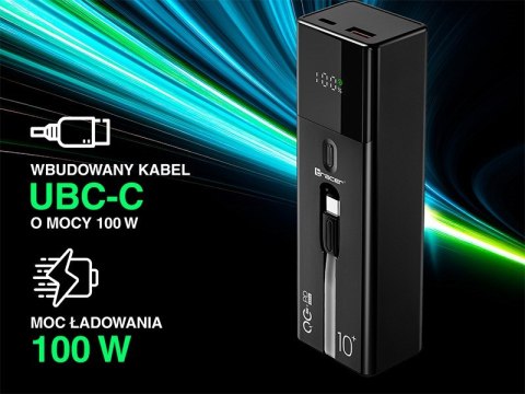 Tracer TRACER POWERBANK QUANT 10000MAH 100W PD+QC Tracer TRACER POWERBANK QUANT 10000MAH 100W PD+QC