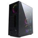 GEMBIRD GEMBIRD OBUDOWA FORNAX 1500RGB MIDI-TOWER (2X USB 3.0, HD AUDIO, 4X FAN, PRZEZROCZYSTY PANEL BOCZNY) CZARNA