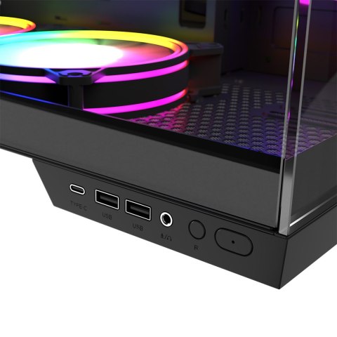 MODECOM MODECOM OBUDOWA VOLCANO PANORAMA APEX ARGB 5F MIDI BLACK