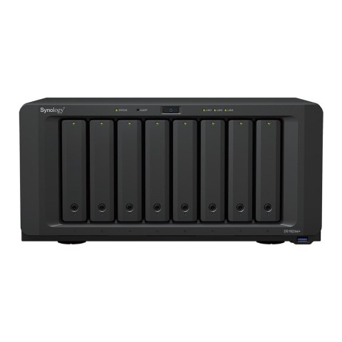 Synology NAS Synology DS1823xs+; Tower; 8x (3.5" SATA HDD/2.5" SATA SSD); AMD Ryzen V1780B, 8 GB DDR4 ECC SODIMM (max. 32GB), 2x 1GbE RJ- Synology NAS Synology DS1823xs+; Tower; 8x (3.5" SATA HDD/2.5" SATA SSD); AMD Ryzen V1780B, 8 GB DDR4 ECC SODIMM (max. 32GB), 2x 1GbE RJ-