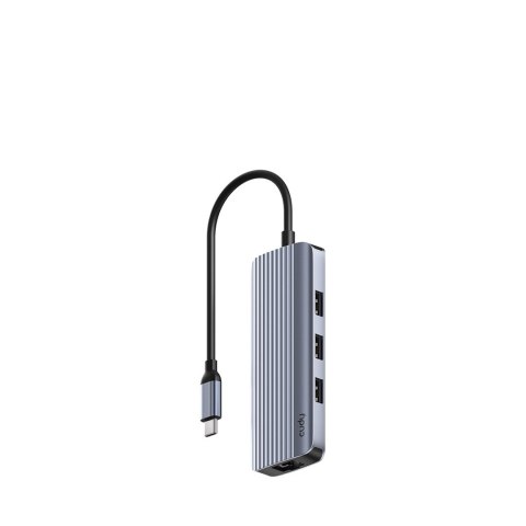 CUDY CUDY UH606 6-In-1 USB-C Hub with Gigabit