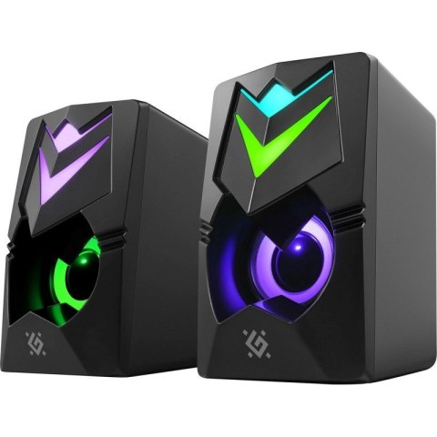 Defender DEFENDER GLOSNIKI PC J4 2.0 6W LED USB CZARNE 65964 Defender DEFENDER GLOSNIKI PC J4 2.0 6W LED USB CZARNE 65964