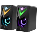 Defender DEFENDER GLOSNIKI PC J4 2.0 6W LED USB CZARNE 65964 Defender DEFENDER GLOSNIKI PC J4 2.0 6W LED USB CZARNE 65964