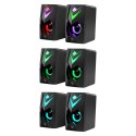 Defender DEFENDER GLOSNIKI PC J4 2.0 6W LED USB CZARNE 65964 Defender DEFENDER GLOSNIKI PC J4 2.0 6W LED USB CZARNE 65964