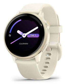 Garmin Zegarek Garmin Vivoactive 6 42mm Bone/Lunar Gold