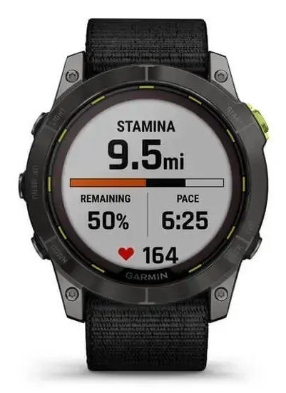 Garmin Zegarek sportowy Garmin Enduro 2 Solar 35mm Black Carbon Gray DLC Ti Ultrafit Band Szary Garmin Zegarek sportowy Garmin Enduro 2 Solar 35mm Black Carbon Gray DLC Ti Ultrafit Band Szary