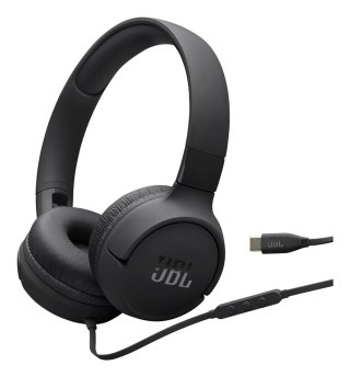 JBL Słuchawki przewodowe JBL Tune 520 USB-C Czarne