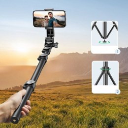 UGREEN Ugreen selfie stick ze stojakiem i pilotem LP680 1.8m (czarny)