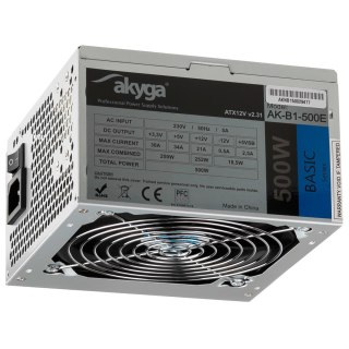Akyga Zasilacz Akyga Basic AK-B1-500E (500 W; Pasywne; 120 mm)