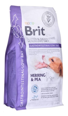 Brit BRIT Grain Free Vet Diets Dog Gastrointestinal Low Fat Śledź & Groszek - sucha karma dla psa - 2 kg (WYPRZEDAŻ)