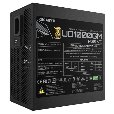 Gigabyte Zasilacz Gigabyte UD1000GM PG5 V.2 1000W 80+ Gold