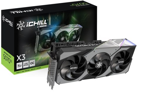 INNO3D Karta graficzna INNO3D GeForce RTX 5070 Ti iChill X3 INNO3D Karta graficzna INNO3D GeForce RTX 5070 Ti iChill X3