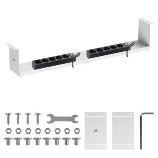 Maclean MACLEAN KOMPAKTOWY ORGANIZER PODBIURKOWY NA KABLE, MAX. OBCIĄŻENIE 5KG, BIAŁY, MC-107 W