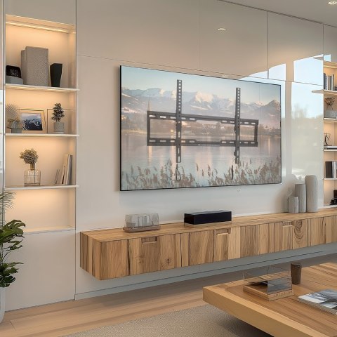 Maclean MACLEAN UCHWYT DO TV MAX VESA 600X400, 32-80", 45KG, REG. ODCHYLENIA +0°~-10° MC-413