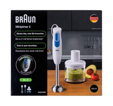 Blender ręczny BRAUN MQ 20236MWH Blender ręczny BRAUN MQ 20236MWH
