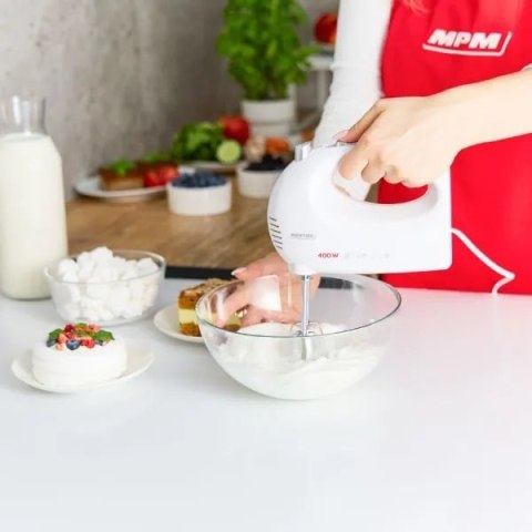 Mikser ręczny MPM MMR-25 biały Mikser ręczny MPM MMR-25 biały