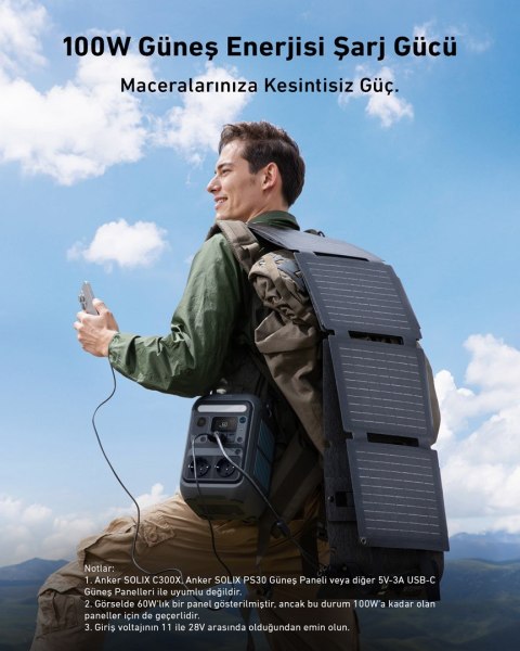 ANKER Przenośna stacja zasilania Anker Solix C300X 288Wh 300W