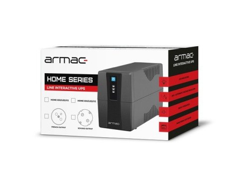 Armac UPS ARMAC HOME LINE-INT 2x230V PL USB-B H650E/LEDV2 Armac UPS ARMAC HOME LINE-INT 2x230V PL USB-B H650E/LEDV2