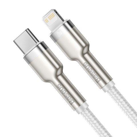 Baseus BASEUS KABEL USB-C LIGHTNING CAFULE PD 1M BIAŁY