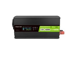 Green Cell GREEN CELL PRZETWORNICA LCD 12V/230V 500W/1000W CZYSTY SINUS INVGC12P500LCD